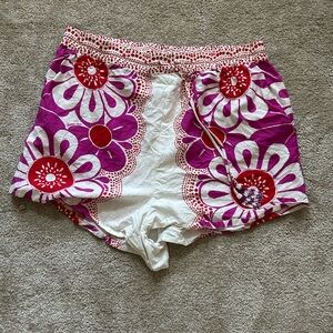 Farm Rio Off-White Maia Lenzing™ Ecovero™ Euroflax™ Shorts size XL